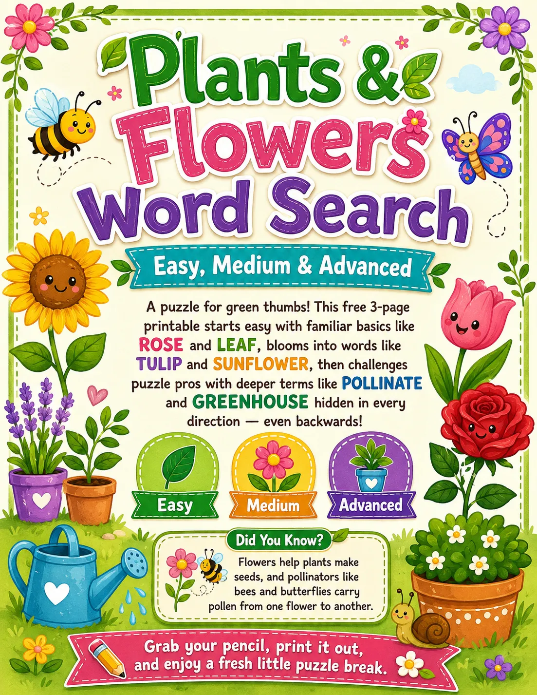 Plants & Flowers (kids)